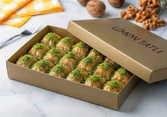 Geleneksel Tariflerle 1 kg Fıstıklı Baklava pasta