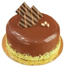 Yoğun Çikolata Tadıyla 2-3 Kişilik Sade Yaş Pasta pasta